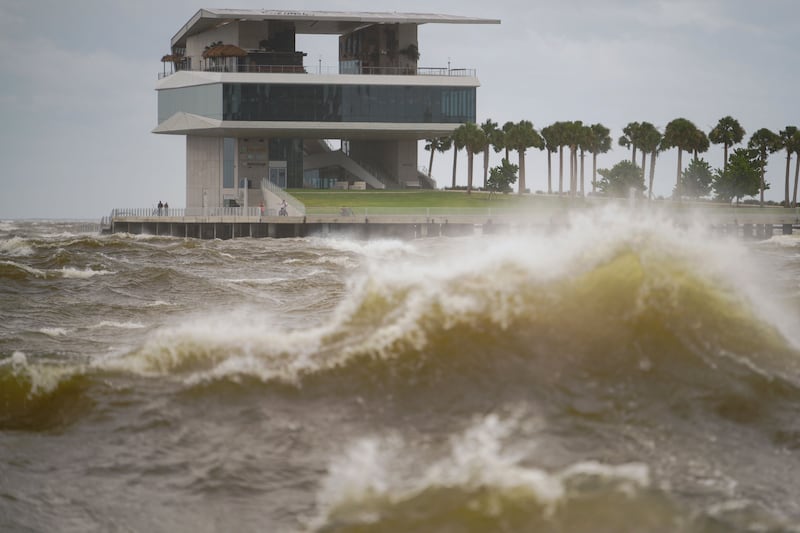 The St Pete Pier in St Petersburg, Florida (Martha Asencio-Rhine/Tampa Bay Times via AP)