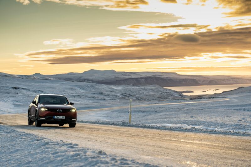 Our driving is on a mix of tarmacked and dirt roads. (Mazda)