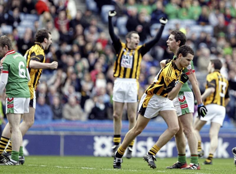 Crossmaglen Rangers Aaron Cunningham scores against St Brigid&#39;s in the All-Ireland Club Final at Croke Park in 2011 