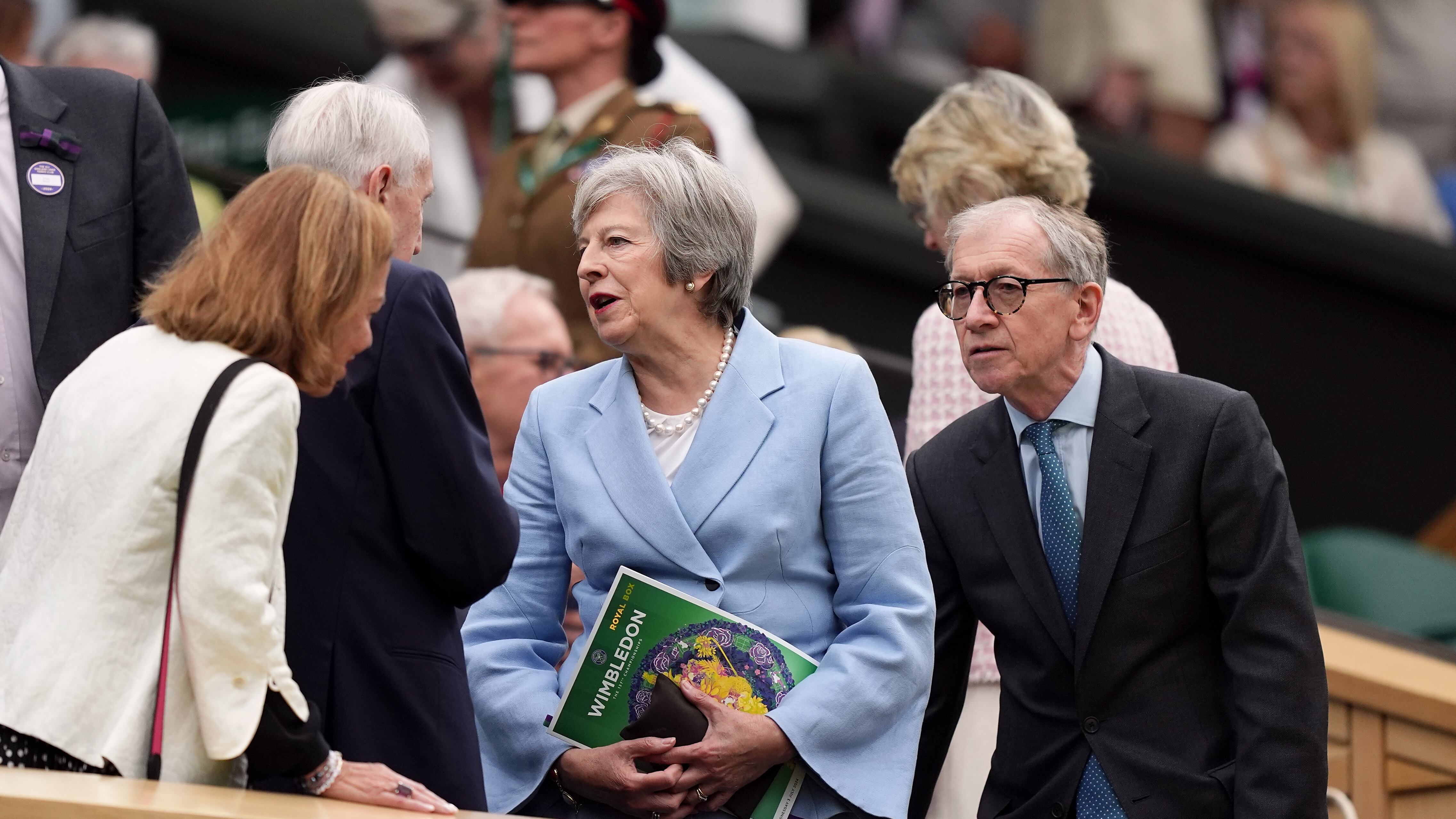 Theresa May and Philip May in the royal box