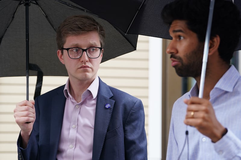 Robert Laurenson and Vivek Trivedi, co-chairs of the junior doctors committee