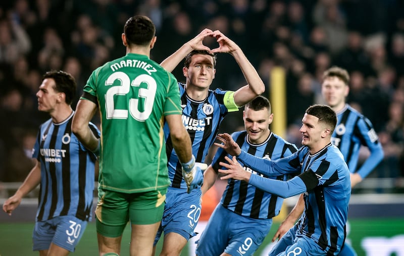 Hans Vanaken celebrates his goal