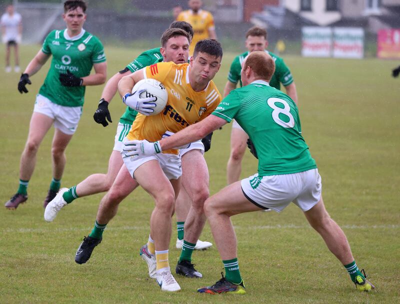 Antrim v London Tailteann Cup Quarter Final at Corrigan Park in west Belfast