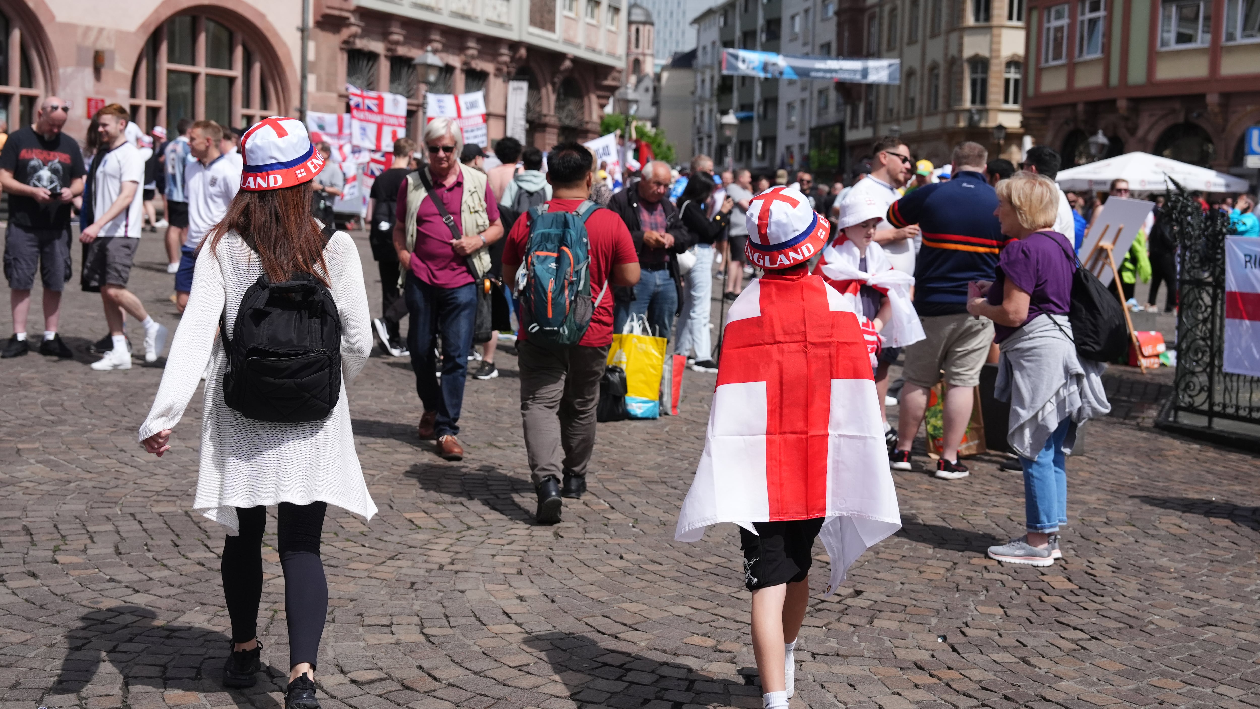 The behaviour of the vast majority of England fans in Germany has been praised by the UK Football Policing Unit