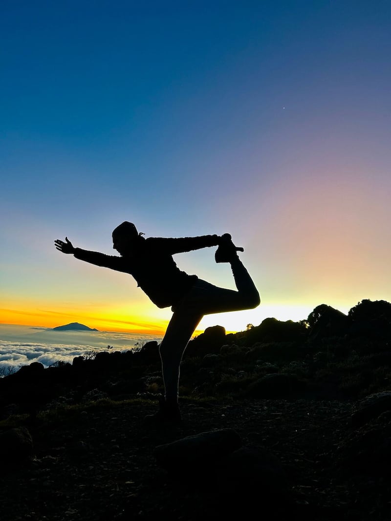 Conor Cleverley at Uhuru Peak 