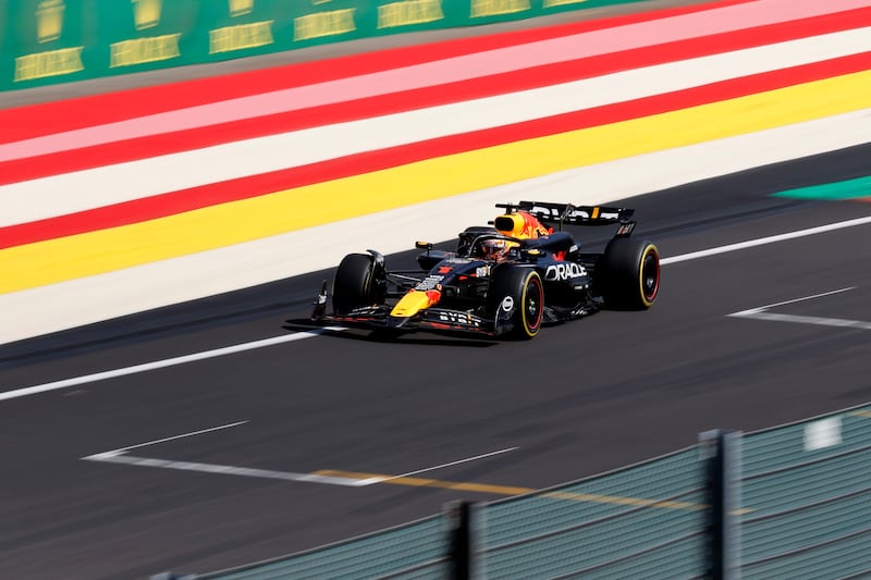 Max Verstappen had to settle for fifth at at Spa-Francorchamps (Geert Vanden Wijngaert/AP)