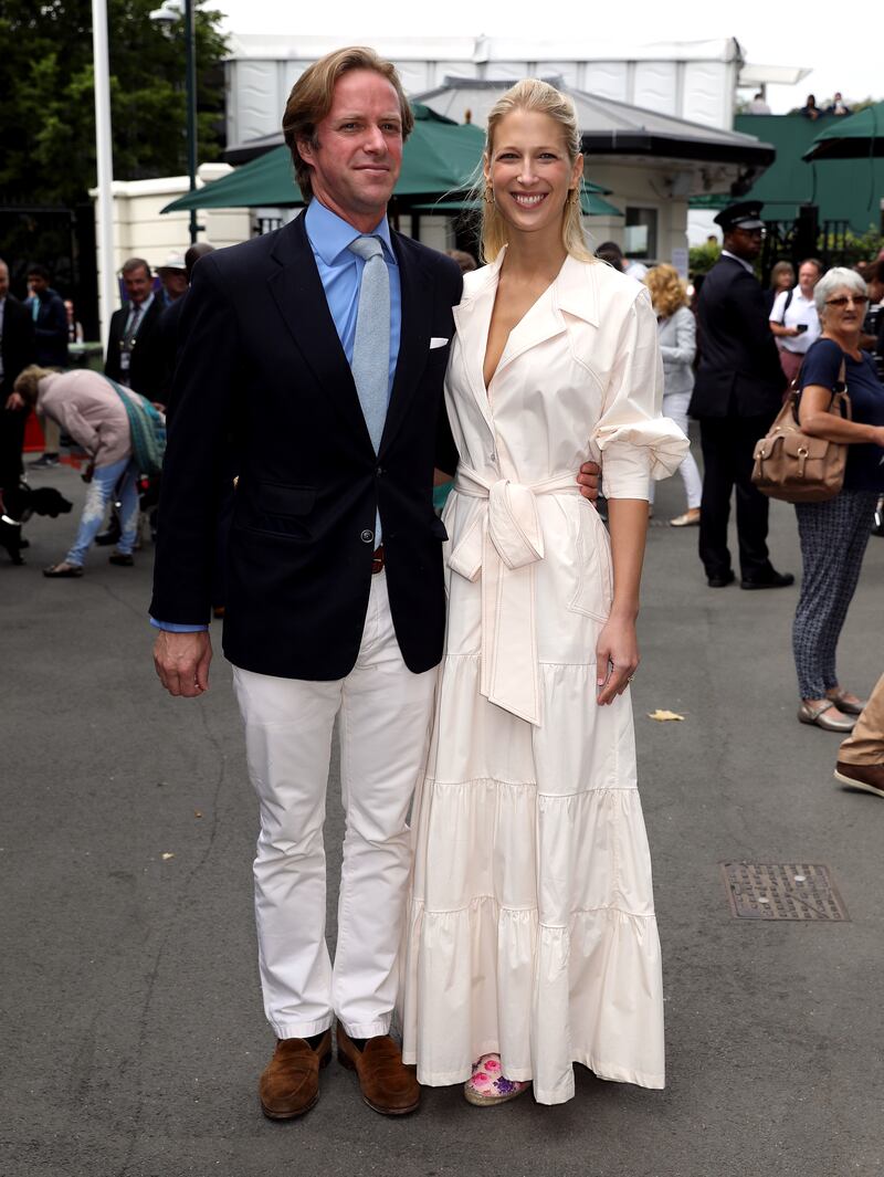 Thomas Kingston and Lady Gabriella Kingston at Wimbledon in 2019