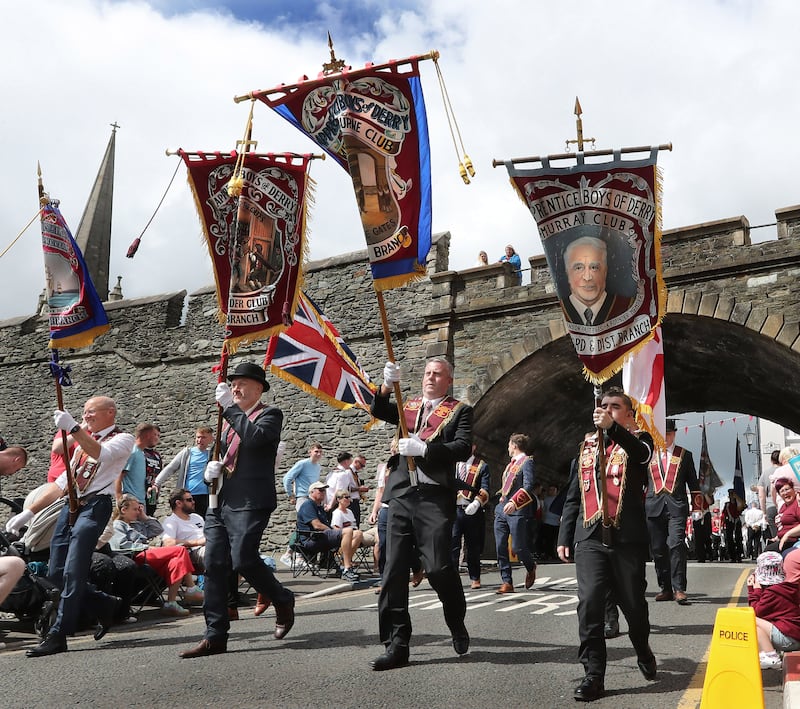 Thousands of Apprentice Boys of Derry marched through the city on Saturday to commemorate the Relief Of Derry in 1689. Picture Margaret McLaughlin  10-8-2024