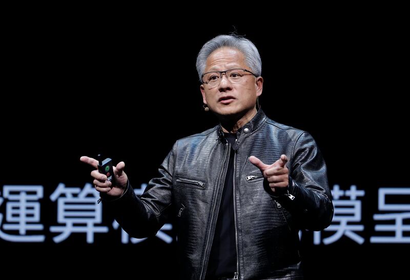 Jensen Huang is chief executive at Nvidia (Chiang Ying-ying/AP)