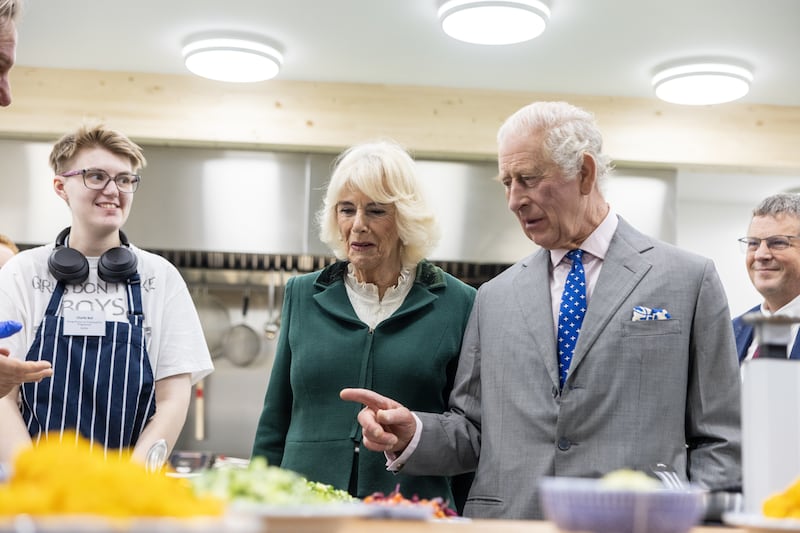 The King and Queen at the launch of The Coronation Food Project in 2023