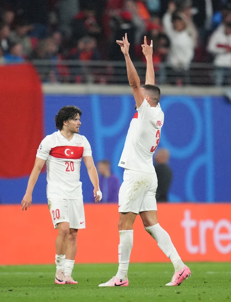 Turkey’s Merih Demiral has been banned for his ‘wolf’ salute after his second goal against Austria