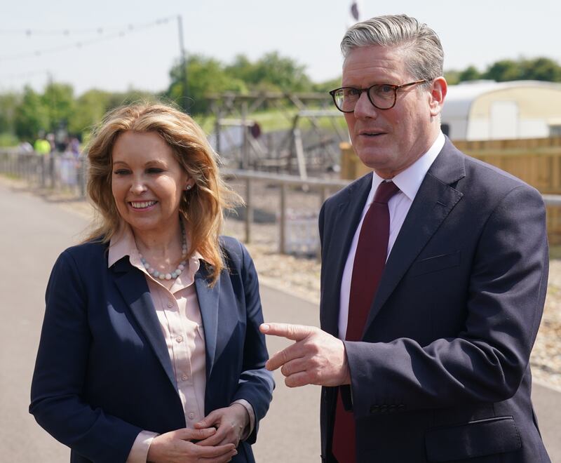 New Labour MP Natalie Elphicke and party leader Sir Keir Starmer