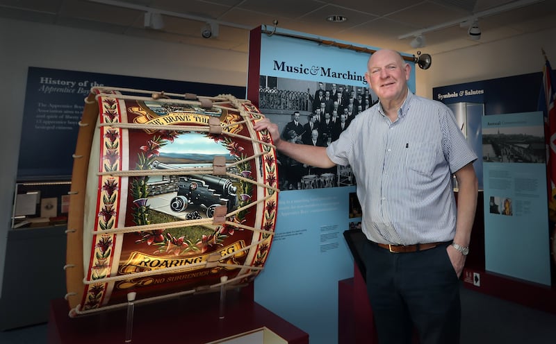 Billy Moore of the Apprentice Boys of Derry at the Siege Museum in the city. Picture Margaret McLaughlin  17-8-2024