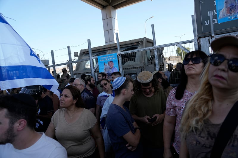 The Israeli military said Monday it was holding nine soldiers for questioning following allegations of ‘substantial abuse’ of a detainee at a shadowy facility where Israel has held Palestinian prisoners throughout the war in Gaza (AP)