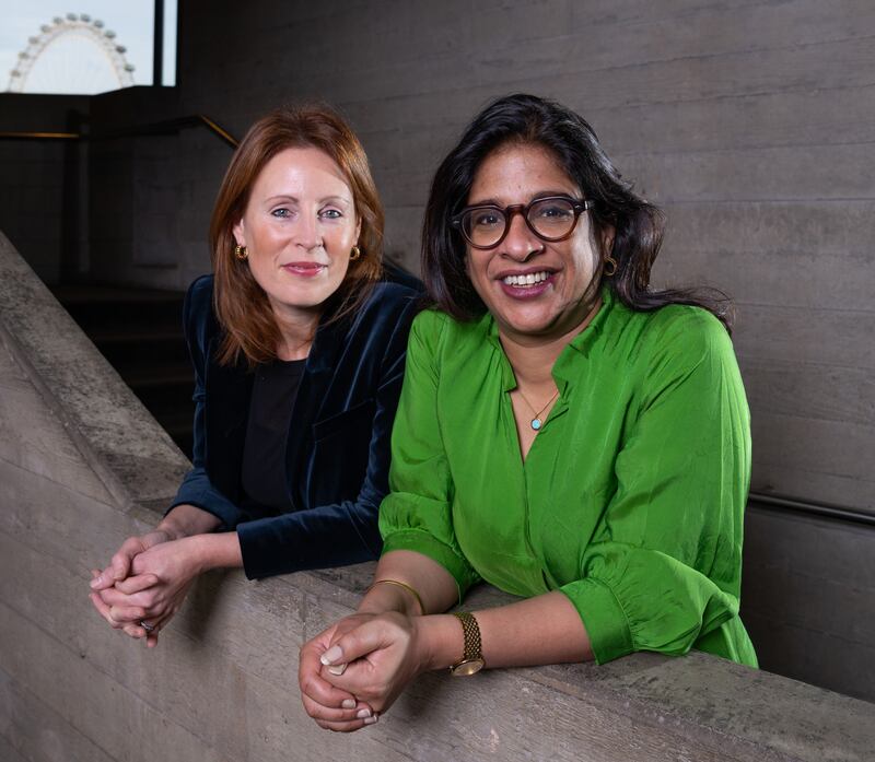 Indhu Rubasingham and Kate Varrah at the National Theatre