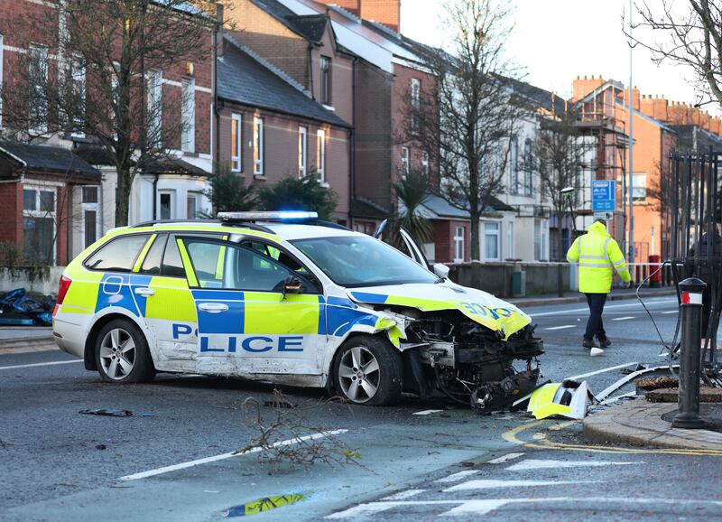 Police and other emergency services are currently at the scene of a two-vehicle road traffic collision on the Albertbridge Road, east Belfast. The road is closed at its junctions with Vicarage Street and Templemore Street. Please avoid the area and seek an alternative route for your journey.
PICTURE: COLM LENAGHAN