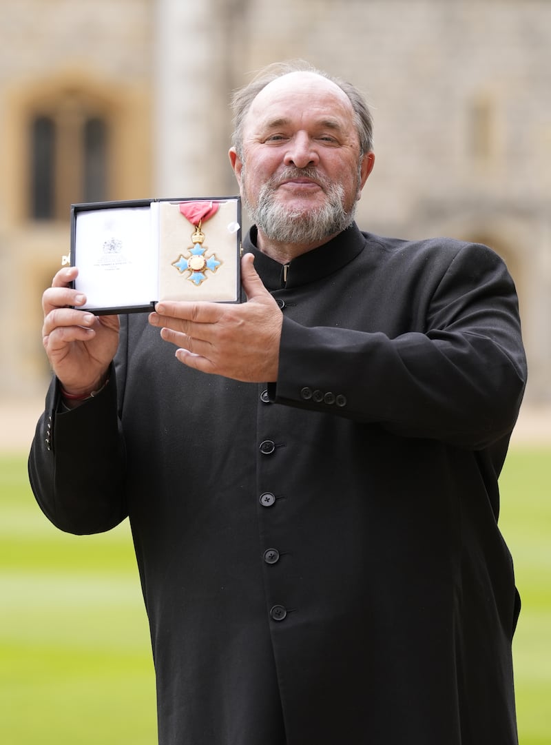 William Dalrymple after being made a Commander of the Order of the British Empire