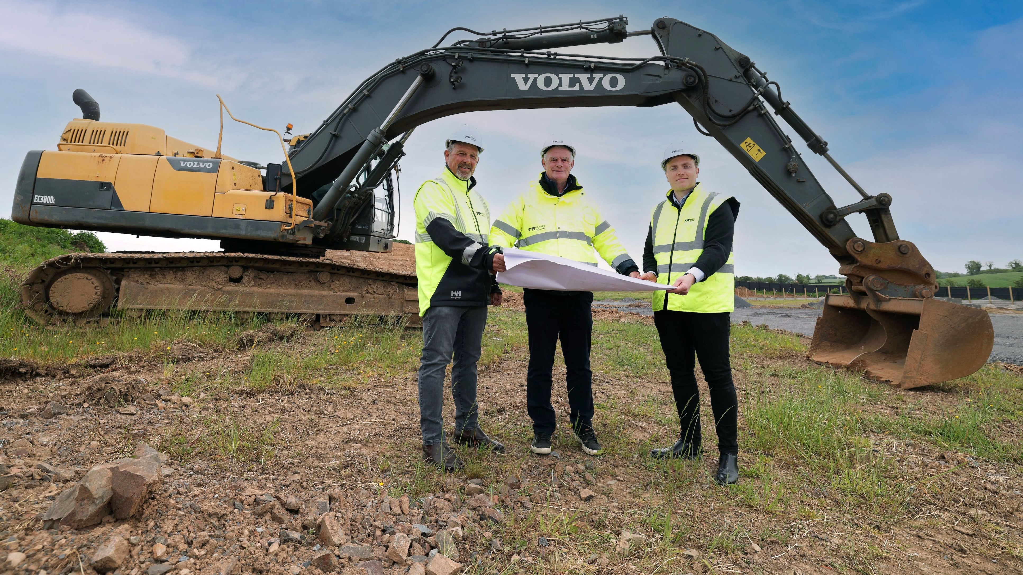 Belfast-based property developer, Fraser Millar has launched Beaufort Green, Northern Ireland’s second Passivhaus development worth £30m located on the Comber Road in Carryduff. Pictured are Fraser Millar’s Directors, from left, David Millar, John Carrigan and Charles Millar.