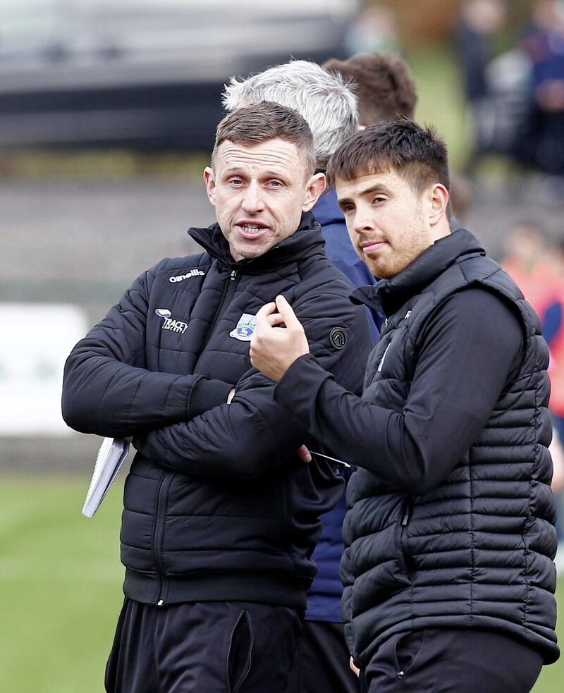 Fermanagh&#39;s Kieran Donnelly and assistant Ronan O&#39;Neill Picture: Philip Walsh. 