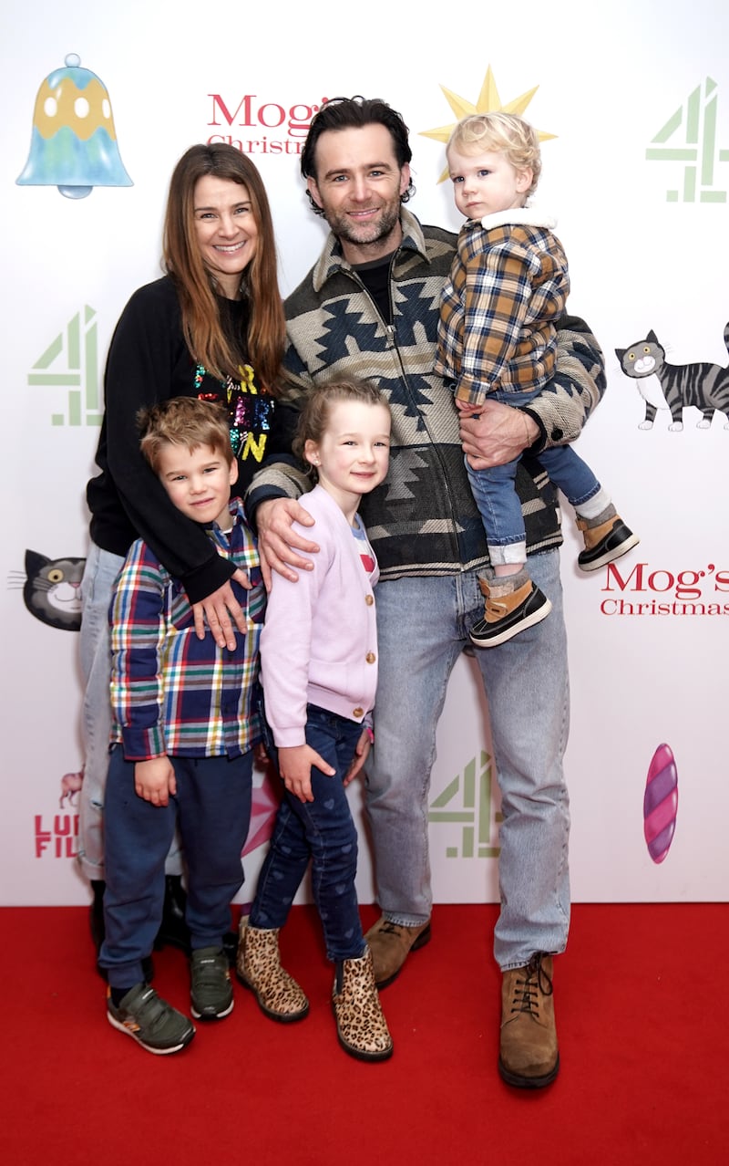 Izzy and Harry Judd with their three children