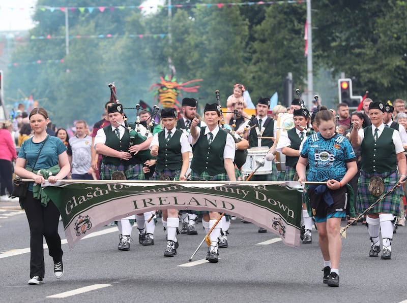 The Carnival Feile take place on the Falls Road in West Belfast on Saturday.
PICTURE COLM LENAGHAN