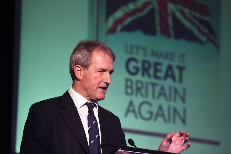 Owen Paterson during a press conference in which he helped launch a paper on the impact of Brexit on the fisheries industry