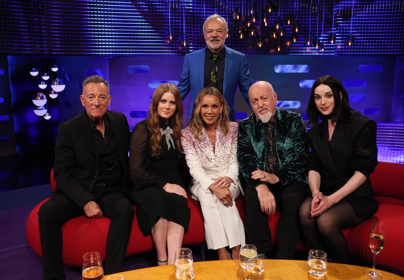 Graham Norton with Bruce Springsteen, Amy Adams, Vanessa Williams, Bill Bailey and St Vincent