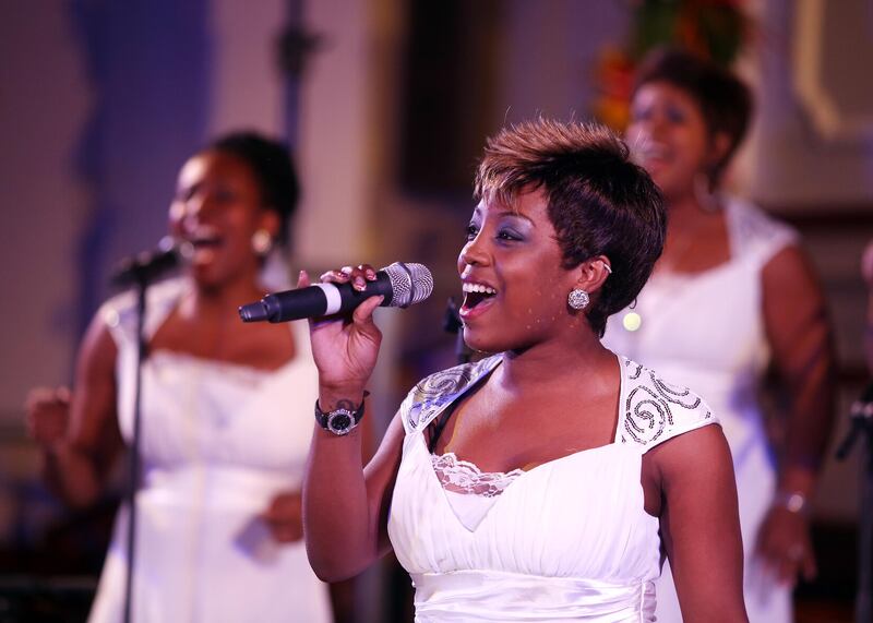 Gospel singers Incognito performing at the opening festival in 2013