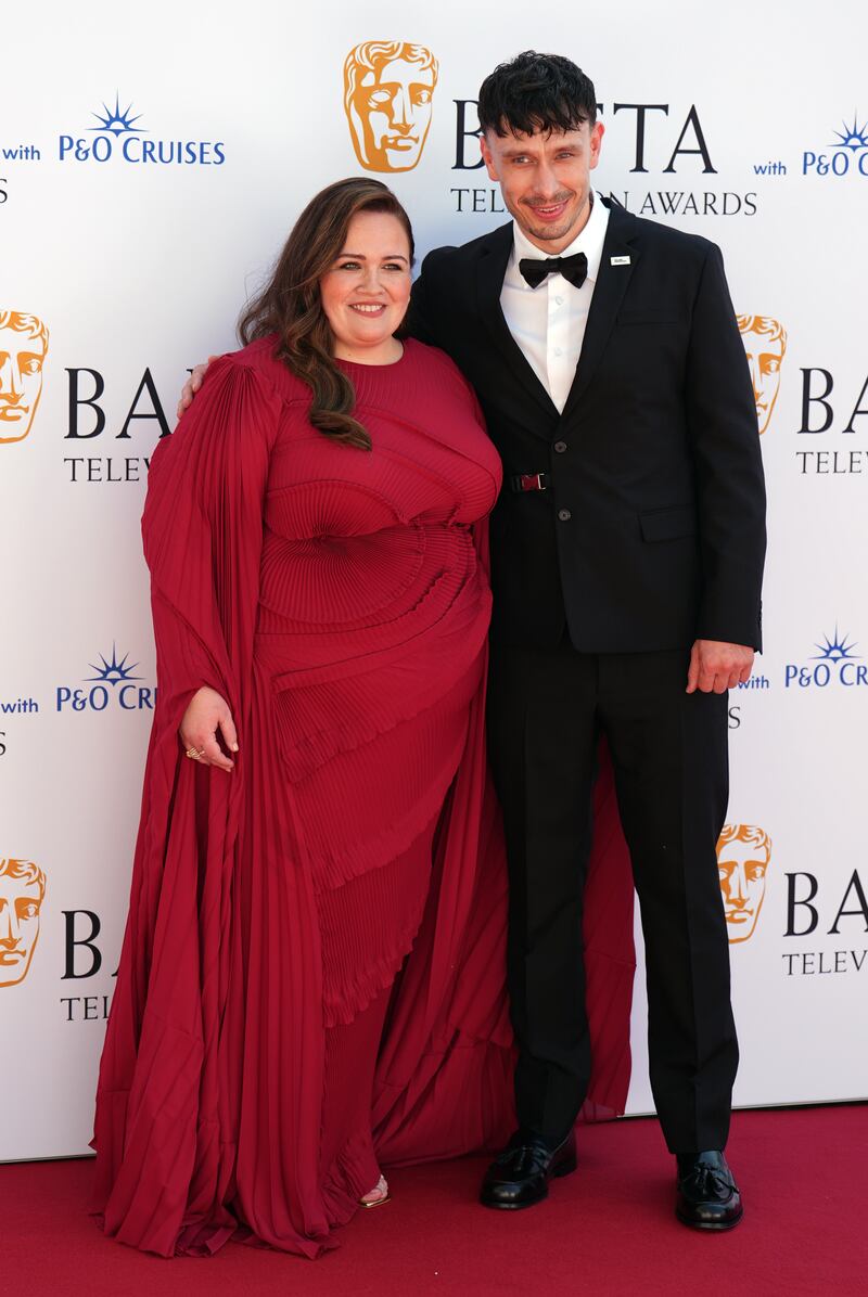 Jessica Gunning and Richard Gadd attending the BAFTA TV Awards 2024