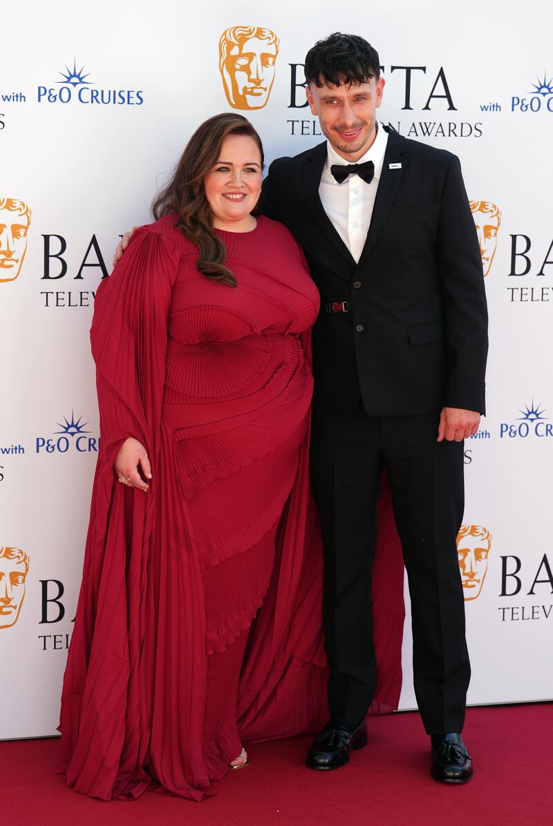 Jessica Gunning and Richard Gadd attending the Bafta TV Awards 2024