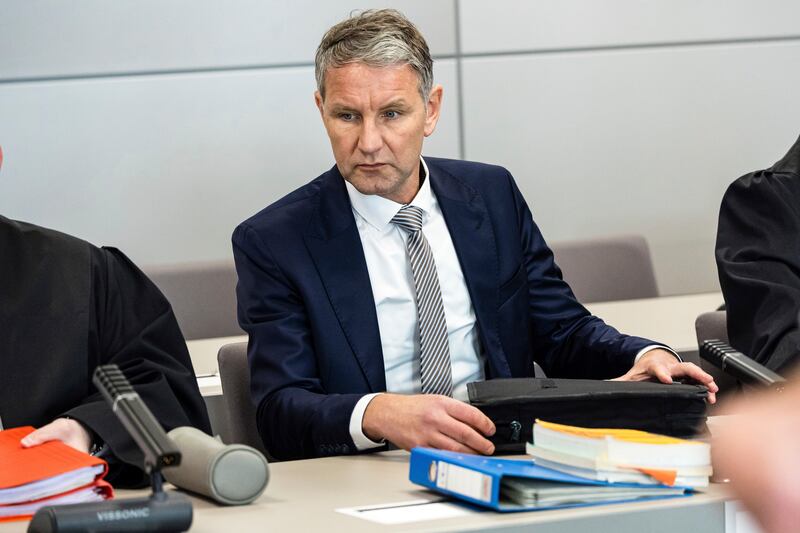Bjorn Hocke is an influential figure on the hard right of Alternative for Germany (Jens Schlueter/Pool Photo via AP)