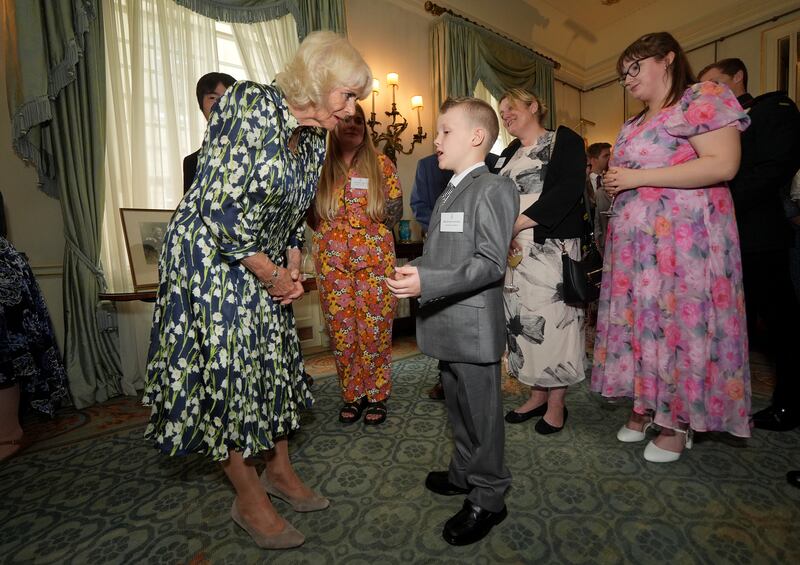 Jayden Lowndes, 10, was among the volunteers who spoke to the Queen