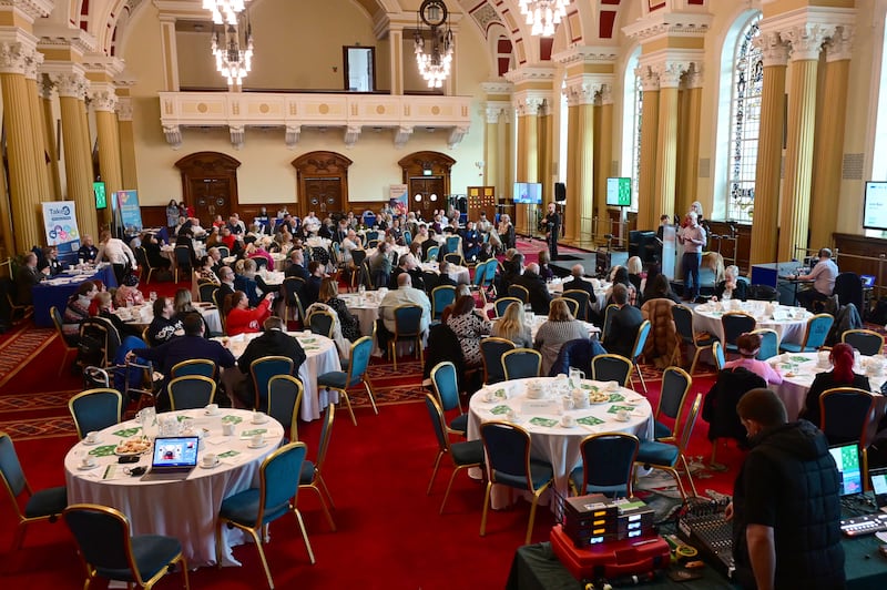 The conference at Belfast City Hall on Tuesday to mark International Day of Persons with Disabilities. PICTURE: ARTHUR ALLISON/PACEMAKER