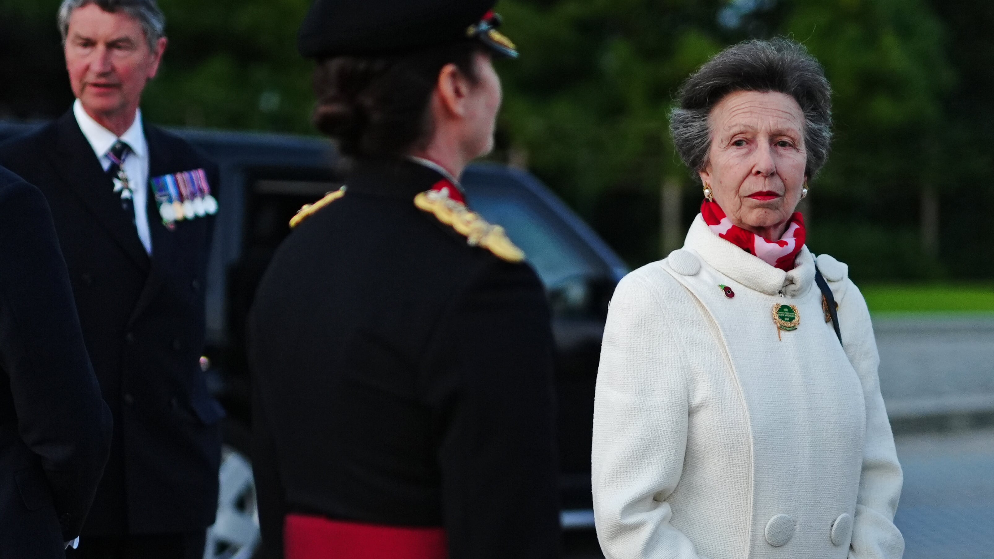 The Princess Royal, president of the Commonwealth War Graves Commission, at a D-Day vigil in Normandy in June