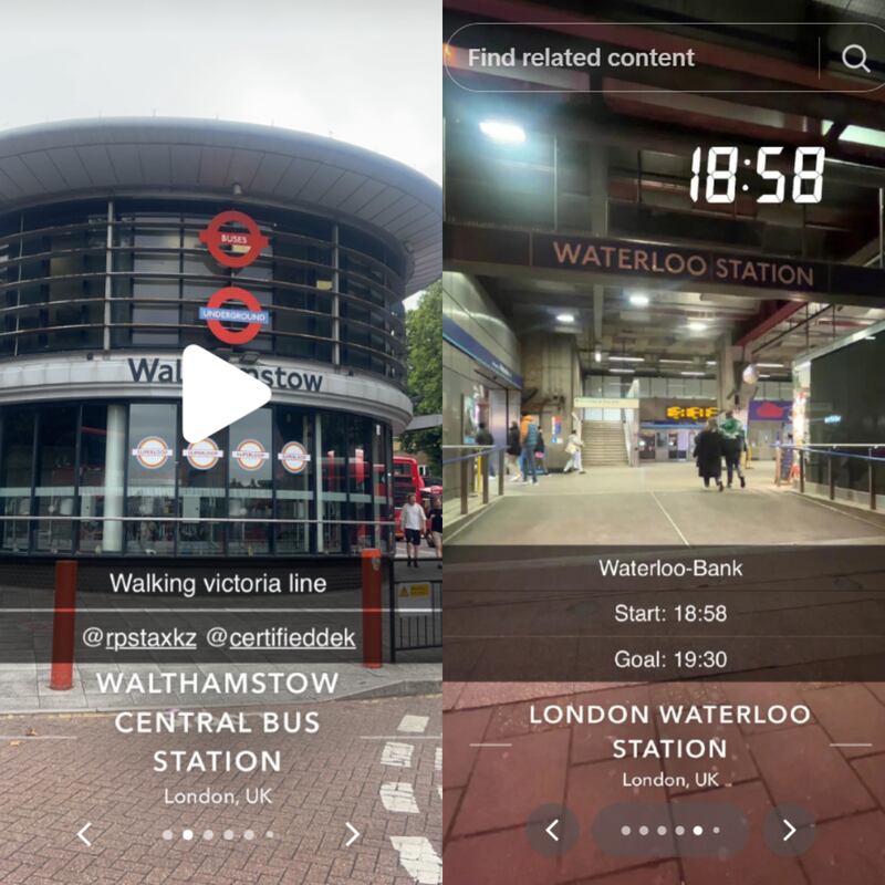 Jai has been documenting his Tube walks on his TikTok