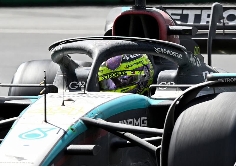 Lewis Hamilton said his race was “shocking” (Jacques Boissinot/The Canadian Press via AP)