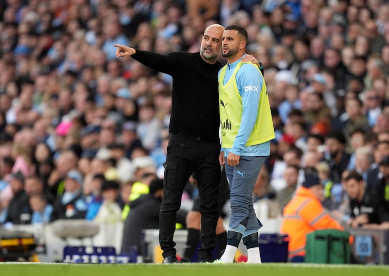 Manchester City manager Pep Guardiola believes Kyle Walker is not fully fit due to a lack of training time since the start of the season