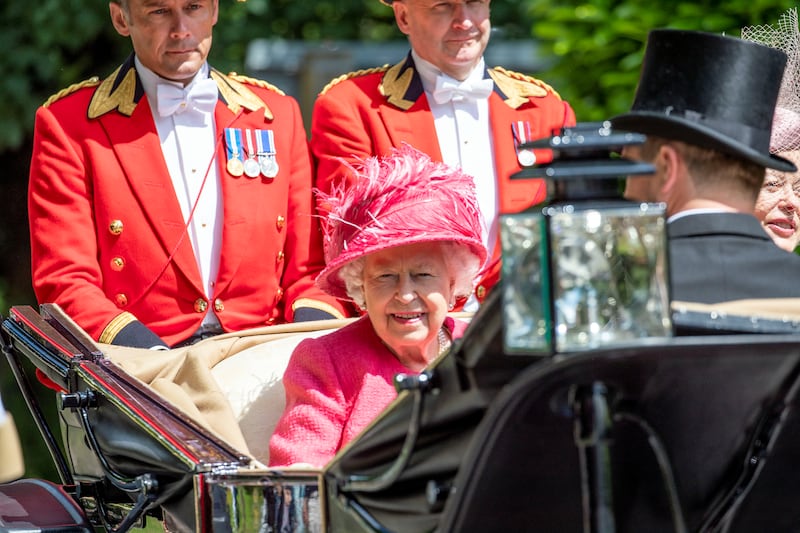 Queen Elizabeth II attending a Royal Ascot meeting
