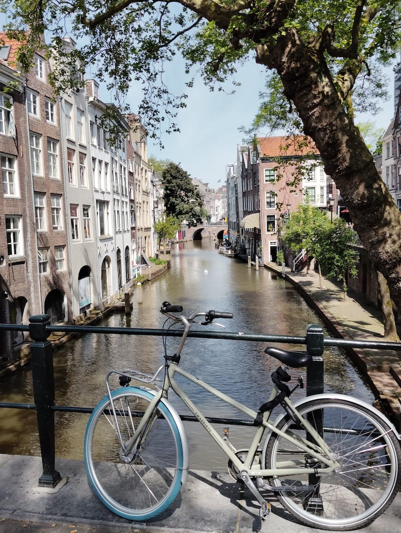 A bike along a canal in the Netherlands. PICTURE: PEDRO DONALD