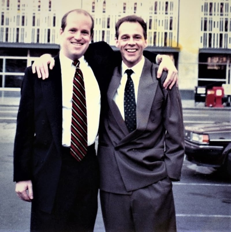 Dan Lawton, pictured left, and Kevin Barry Artt, pictured in 1996