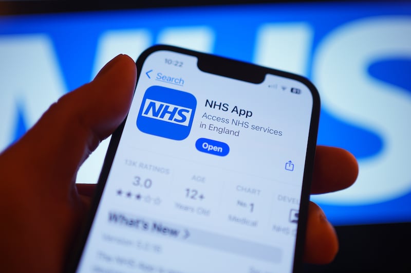 Changes to the NHS app should help reduce waiting lists, the Government said