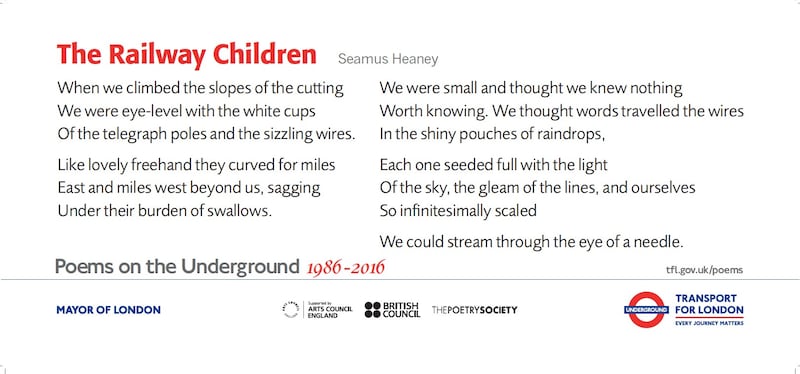 The archive of the public art project Poems on the Underground has been donated to Cambridge University Library.