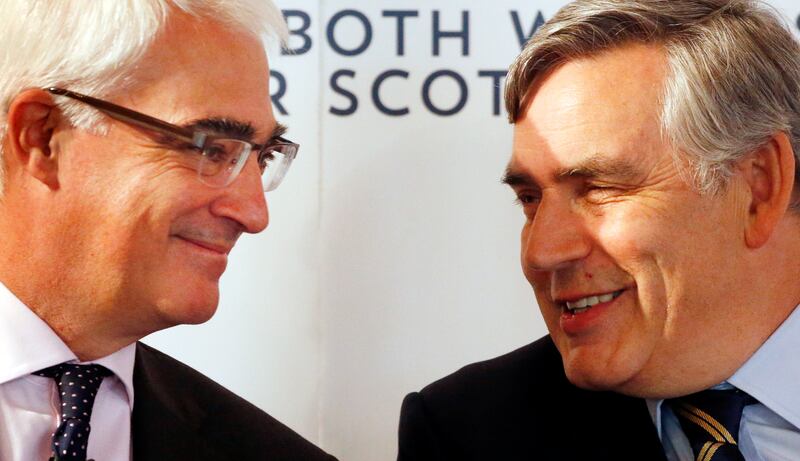 Alistair Darling and Gordon Brown worked closely together during the 2014 independence referendum