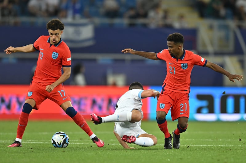 Angel Gomes, right, has earned a first senior England call