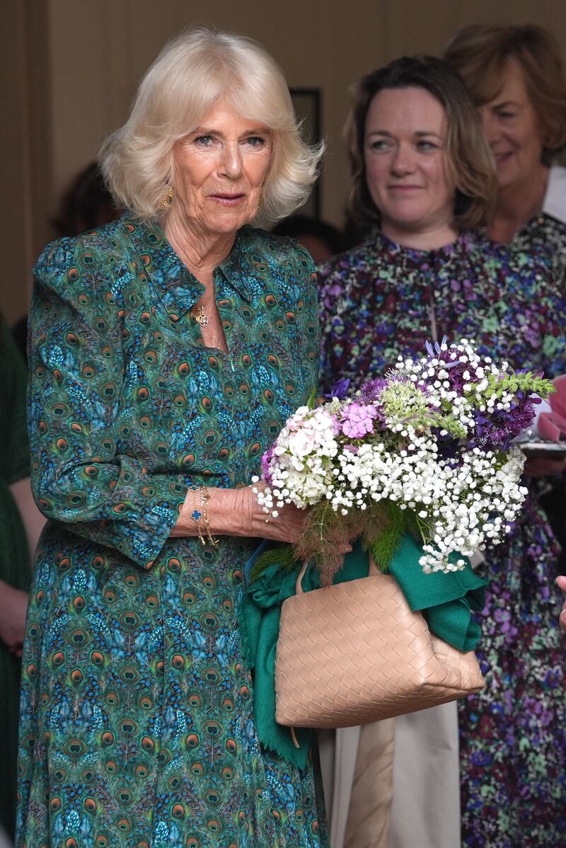 The Queen joined a garden party at Lamb House
