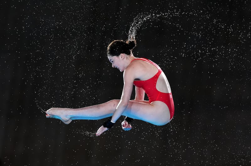 Andrea Spendolini-Sirieix during the women’s 10m platform final