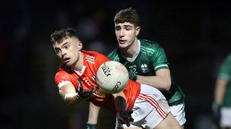 Magherafelt's Paddy McLarnon in action during the straightforward semi-final victory over Newbridge. Picture by Margaret McLaughlin