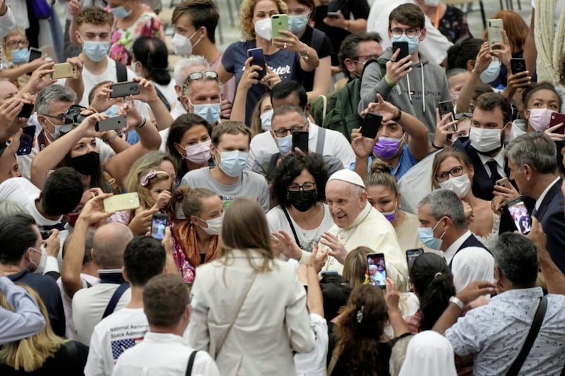 Pope Francis has said that &#39;getting vaccinated is a simple yet profound way to care for one another, especially the most vulnerable&#39;. Picture by AP Photo/Gregorio Borgia 