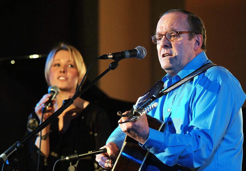 Michael Ancram singing a folk song with his daughter Clare