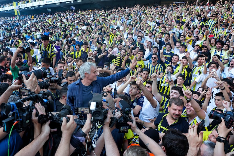 Mourinho wants to harness the power of the fans (AP)